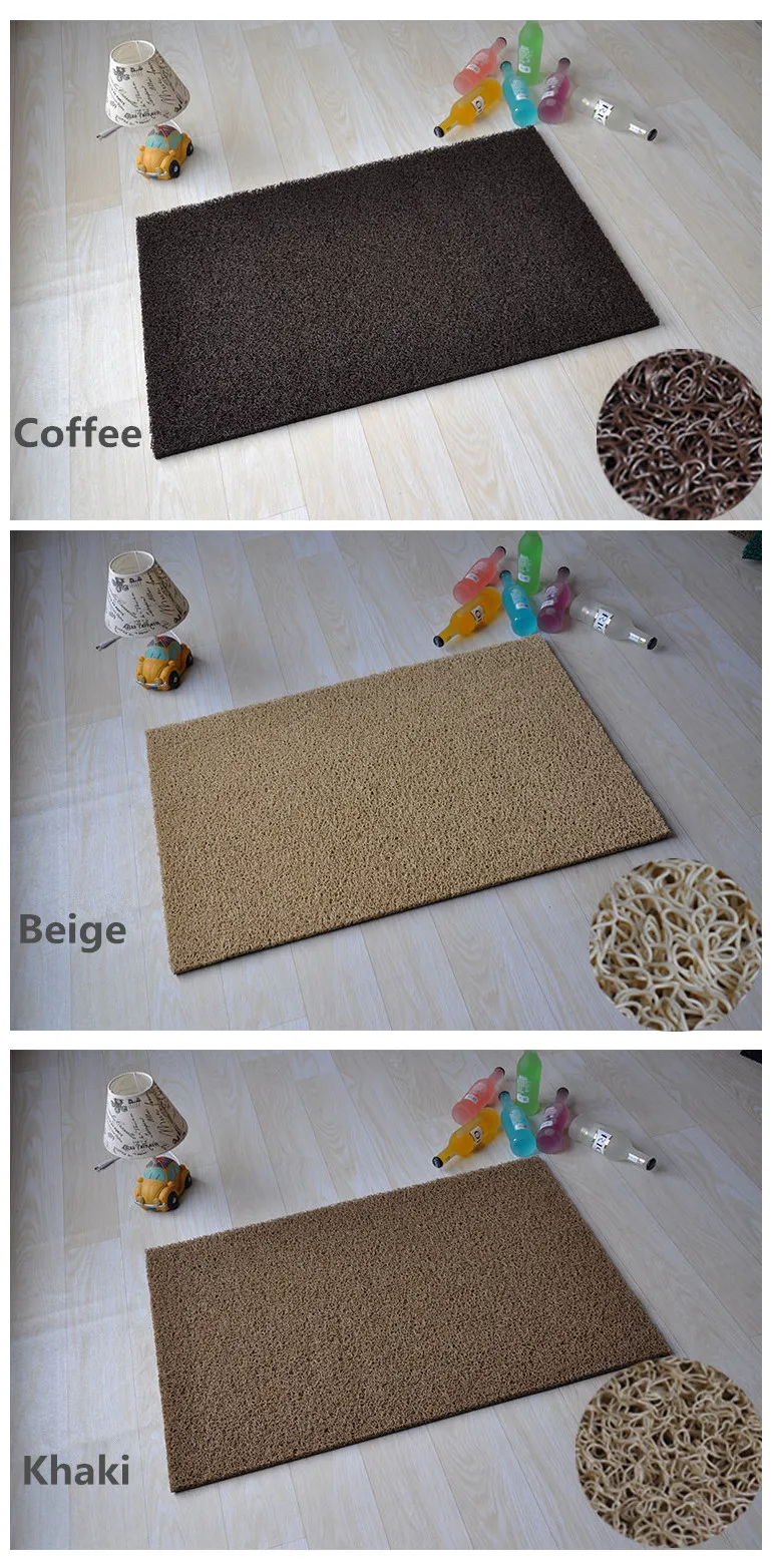 Foam Firm Backing Anti Fatigue Slip PVC Coil Floor Mat Carpet Runner 