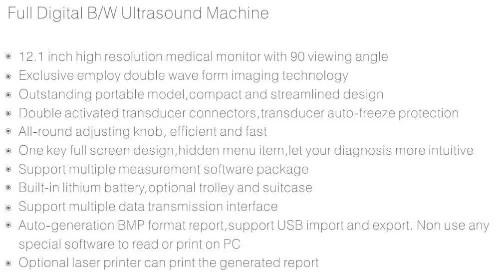 Black white Ultrasound Machine Cheap Ultrasound Machine B ultrasound Machine