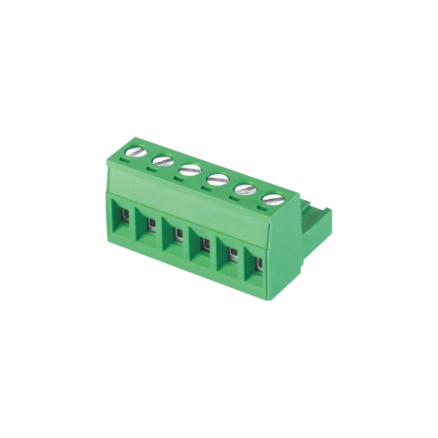 Green High Quality Female Phoenix Terminal Block Connector With Fixing