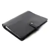 New black custom planner printing organizer paper notebook with PU leather