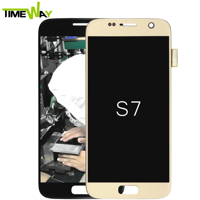 

TIMEWAY mobile phone LCDs 100% tested smart phone for samsung s7 phone refurbished lcd display with factory price