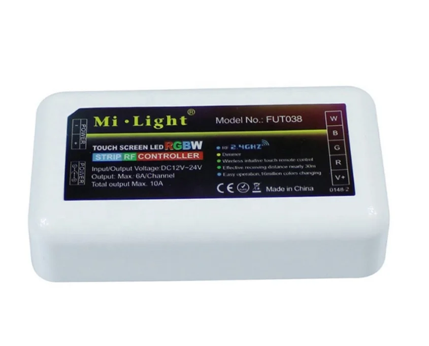 2019 new mi light 2.4G dmx controller touch screen rgbw led dimmer switch wireless controller