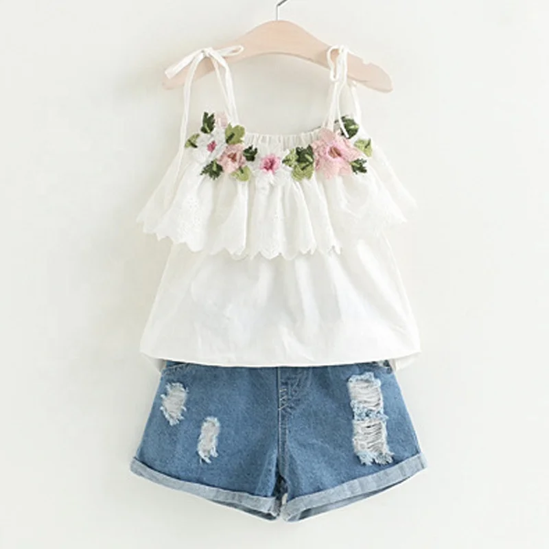 

2019 kids clothes baby girls clothing sets wholesale fashion children sets outfits high quality cute girls outfits, One color as pic