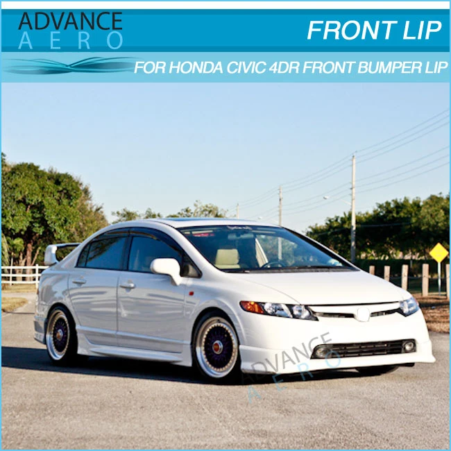 For 06 07 08 Honda Civic 4 Door Hfp Style Front Lip Spoiler Poly Urethane Buy For 06 07 08 Honda Civic 4 Door Front Lip Spoiler Hfp Style Front Lip