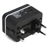 New design Multi travel power adapter with dual USB ports 5v 2.4A for ipad mobile tablet laptop mp3 mp4 mp5 powerbank