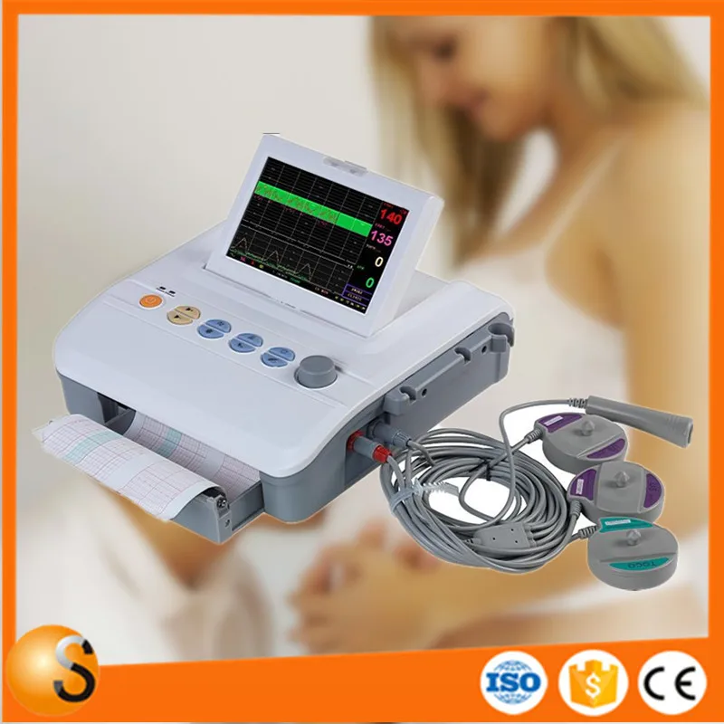Ce,Iso Approved Portable Baby Ctg Fetal Monitor Cardiotocography Sun