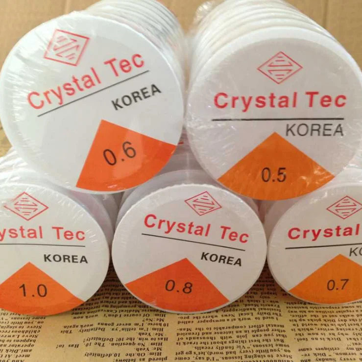 

DIY Crystal Beading Stretch Cord Elastic Line Transparent Clear Beading Wire Thread Jewelry Making