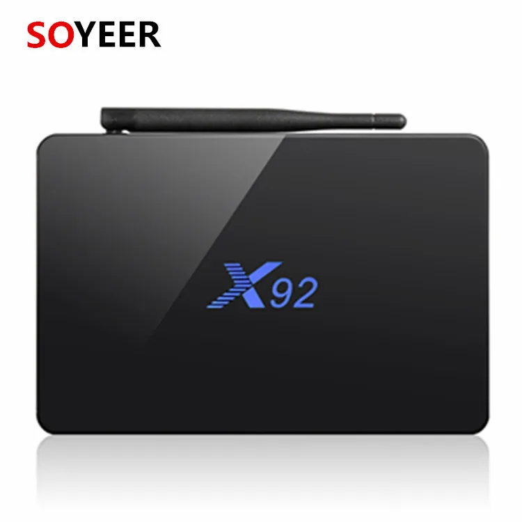 

Soyeer Ready to Ship X92 tv box Amlogic 912 3+32G Android 7.1and dual band wifi best price tv box