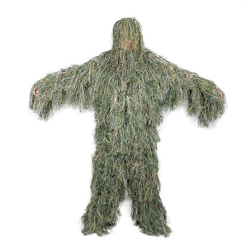 Military Camo Camouflage Clothing Ghillie Suit Green Leaf Suit Hk34 ...