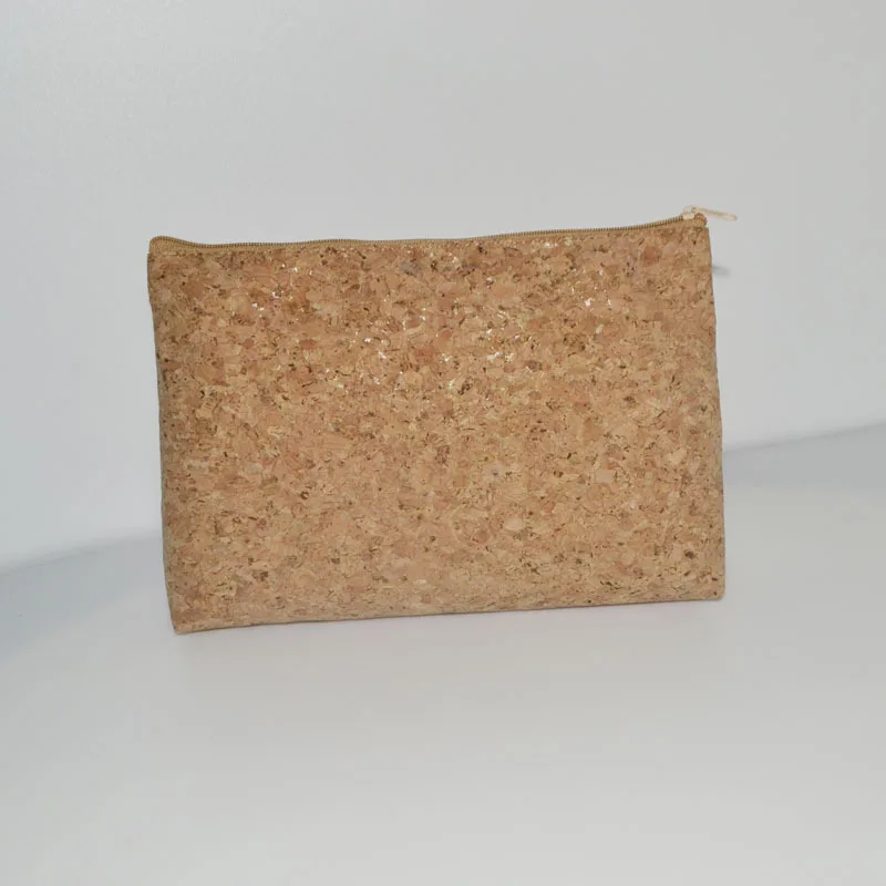 

Custom Promotion Gift Bag Travel Organized Makeup Bag Blank Cork Natural Cosmetic Bags for Women Ladies, Custom made cork material