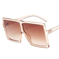 

Sinle clear sunglass lens wholesale oversized square sunglasses big frame sunglasses women