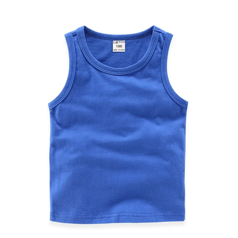 
Korean Cotton Kids Sleeveless Vests Tops 
