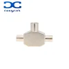 TV9.5 1 Male 2 Female TV Antenna Plug Tee Conversion Cable Joint Adapter for 9.5 interface Video Equipment