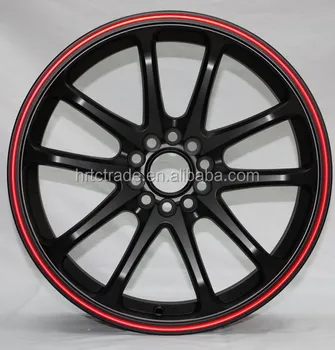 Black Rim With Red Line 18inch Bullet Alloy Wheels - Buy Japanese Alloy ...