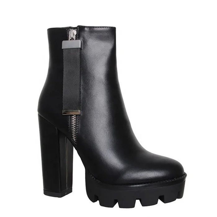 

2019 China Wholesale Women Ankle Boots Heels Winter Platform Heels Boots Fashion