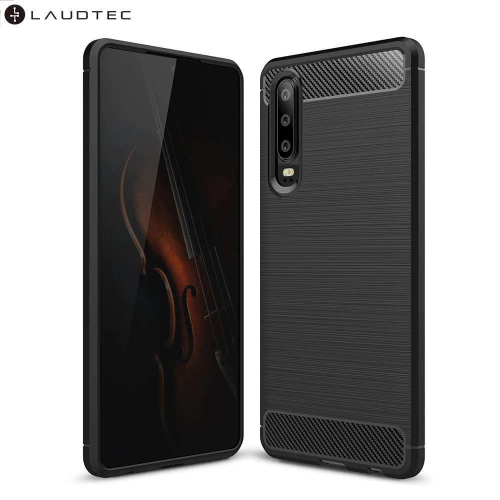 Carbon Fiber Soft Tpu Back Cover Phone Case For Huawei P30