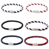 

High Quality Nylon Rope Bracelets Multi-color Mens Sailing Nylon Braided Rope Bracelet