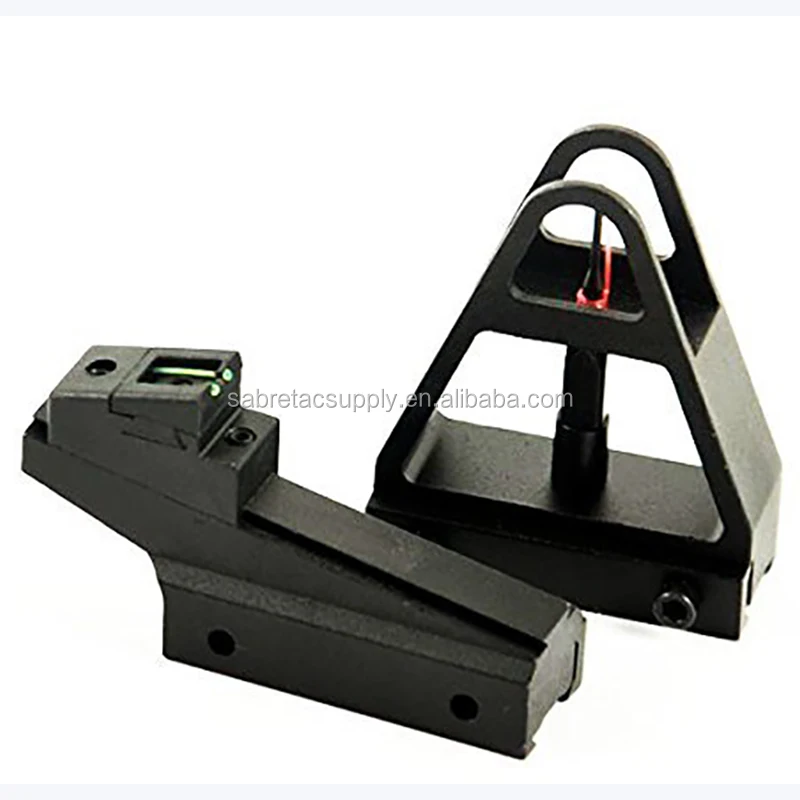 Hunting Adjustable Quick Detachable Ar15 Iron Sights For Dovetail 3/8 Inch 11mm Rail Mount Fiber