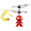 Small Mini RC Spider Man Aircraft Flying Induction Helicopter Charging Kid Toys Gift