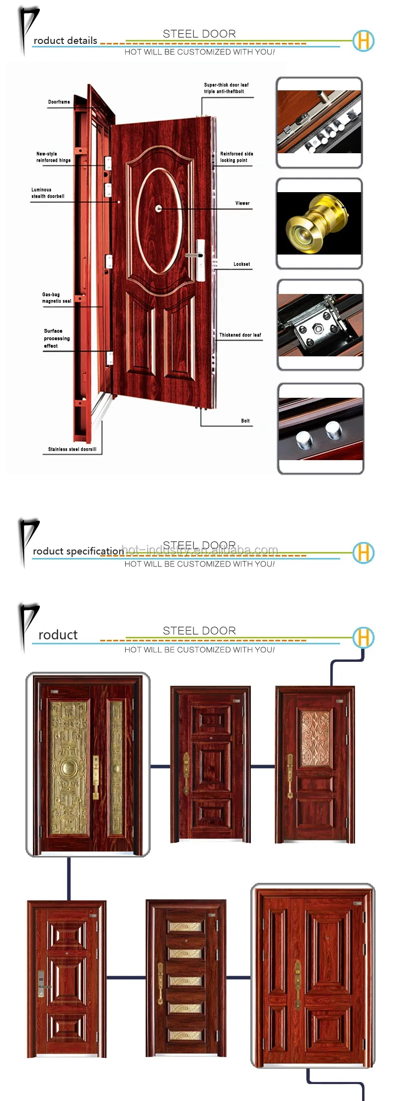 Antique Chinese Doors Wholesale Steel Security Main Door For Sales Buy Antique Chinese Doors Used Exterior Steel Doors For Sale Steel Security Main Door Design Product On Alibaba Com