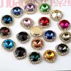Factory wholesale fancy glass stone chaton montee beads with claw settings