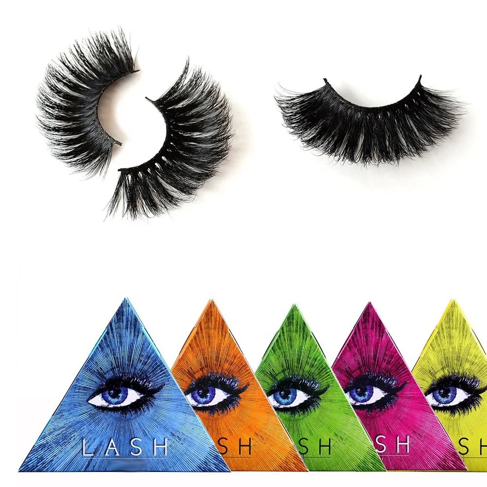 

Party Queen Series 25mm real mink eyelashes of eyelash products in lashes packaging by false eyelash supplier, Natural black