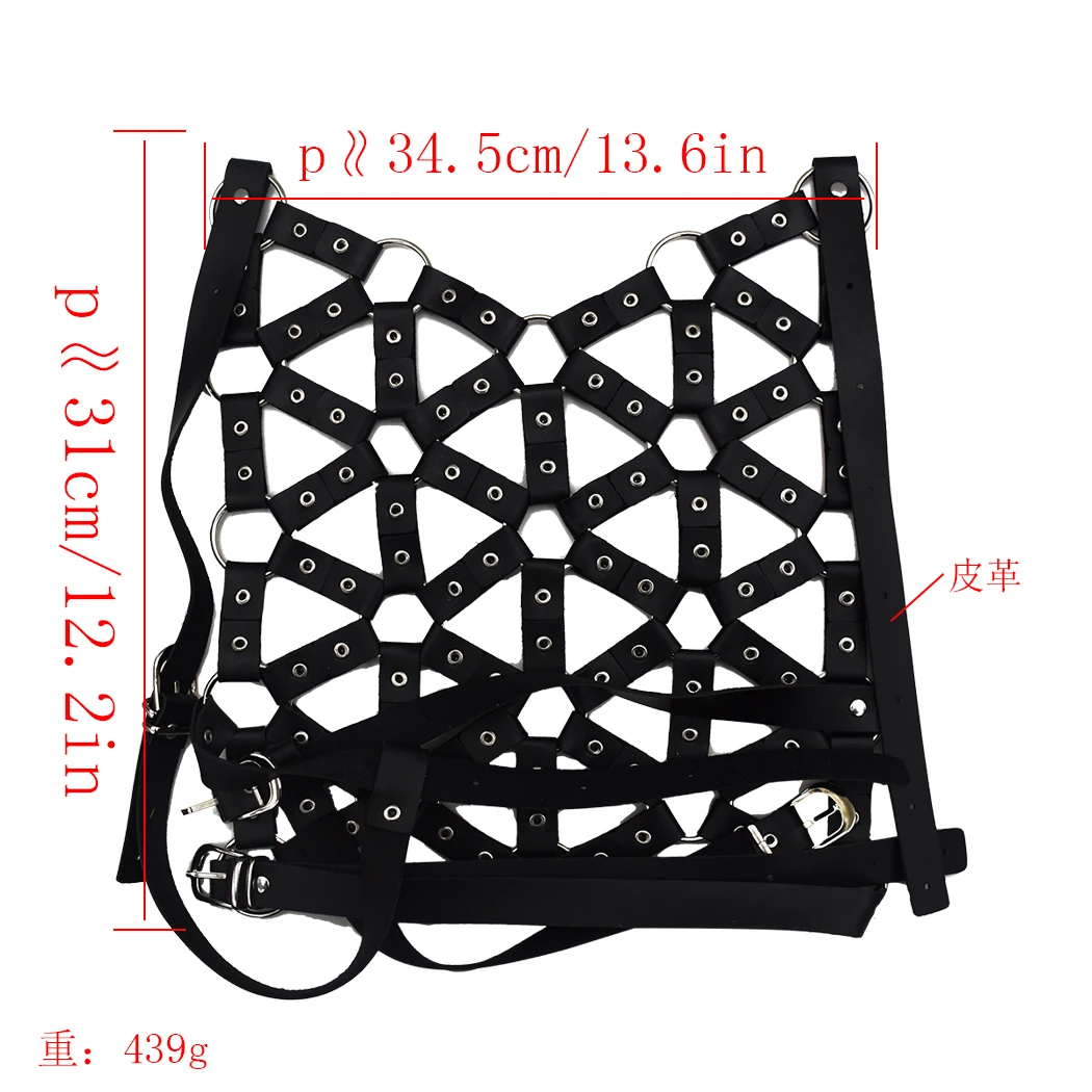 pu皮革身體揹帶性產品束縛帶文胸身體鏈 產品類型: 時尚 材料: 合金