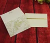 handmade decoration greeting card, wedding invitation card luxury, three folding wedding invitations card