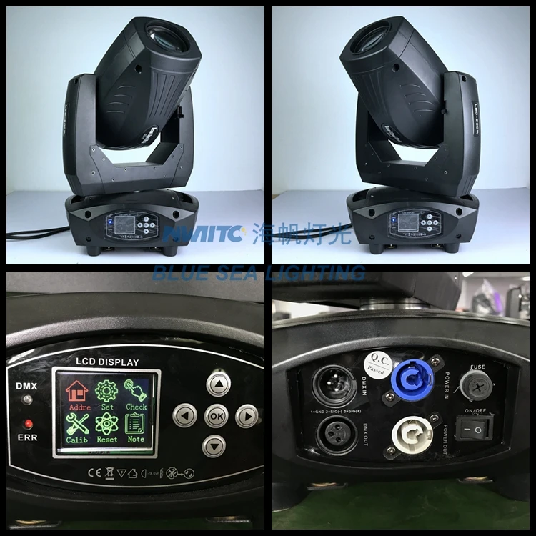 Pro dj bar stage dmx 200w led beam spot wash 3in1 moving head light