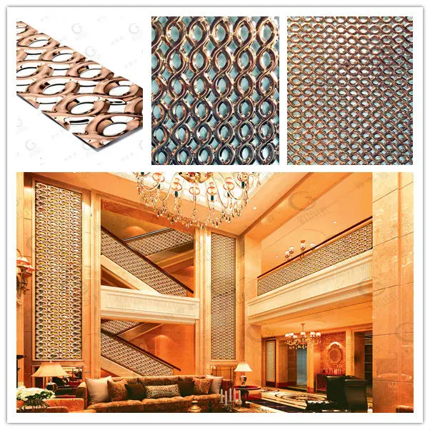 Popular Hollow Out Decorative Wall Panels Stainless Steel Sheeting