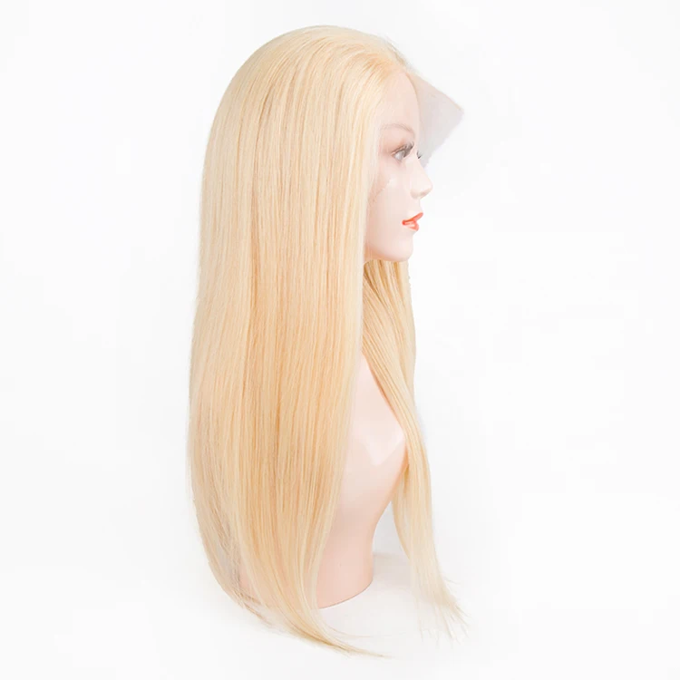 

brazilian virgin blonde band brazilian hair glueless full lace wig, Gold