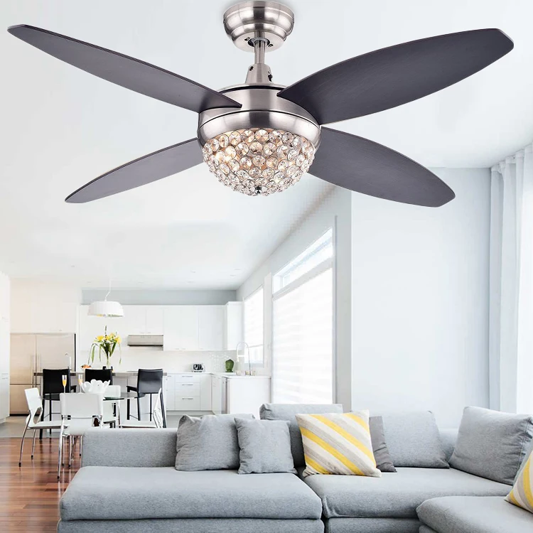 Best Ceiling Fan Brand Low Watt National Remote 4blade Single Crystal