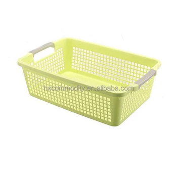 Kitchenware Wicker Basket Plastic Vegetable With Handle Kitchenware Wicker Basket Plastic Vegetable With Handle