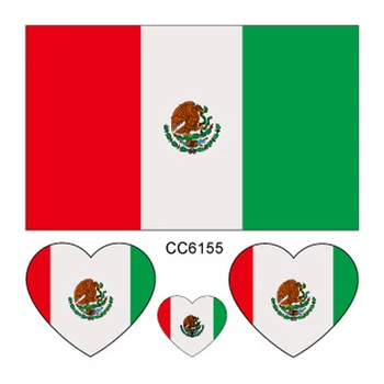 Mexico Flag Tattoo Body Tattoo Temporary Tattoo For Mexico National Day