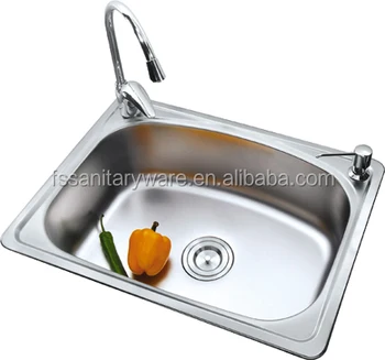 Cheap Price Nigeria Project Kitchen Used Single Bowl Kitchen Sink For Promotion Buy Single Bowl Kitchen Sink Single Sink With Soap Dispenser Top
