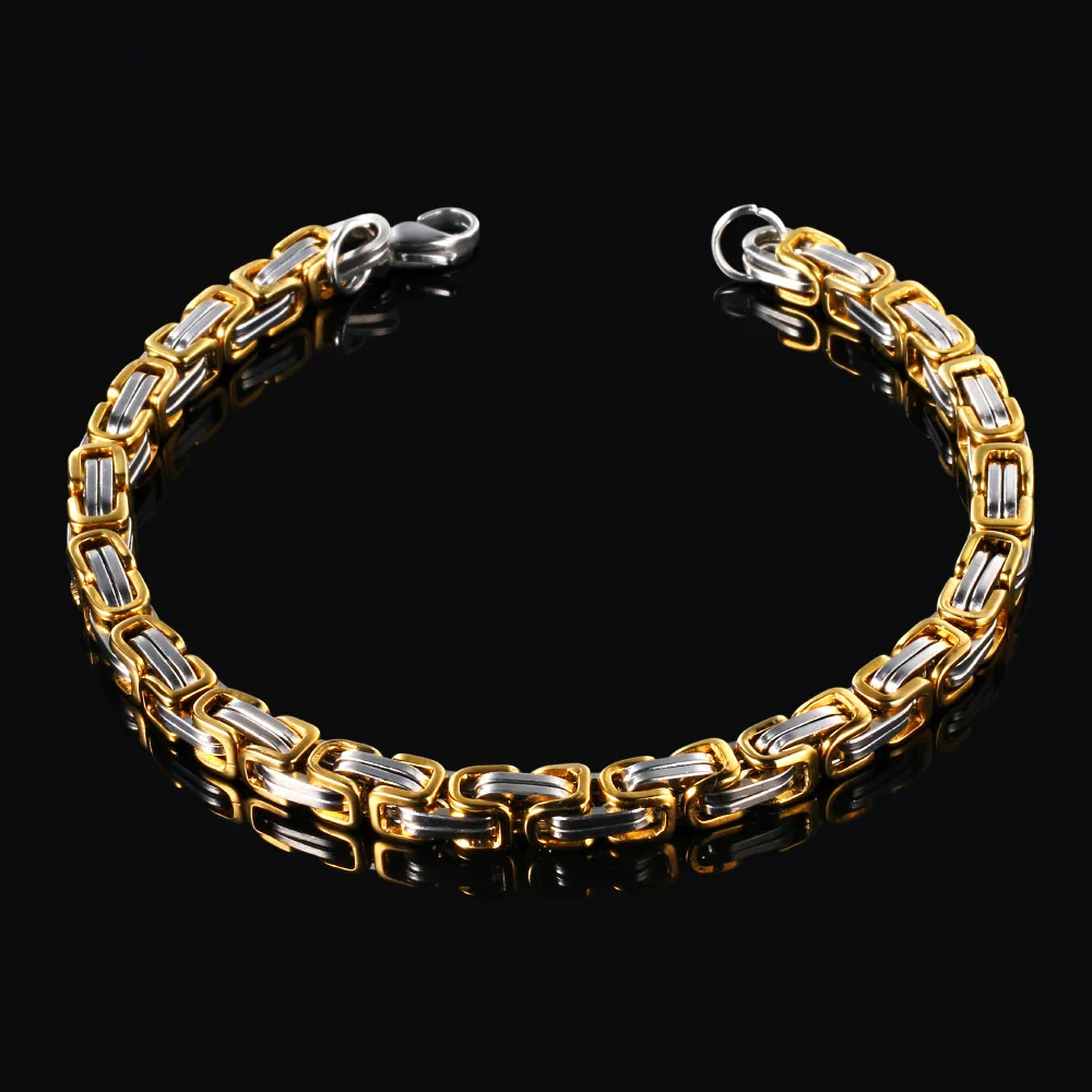 

no tarnish bracelet no fade 316L lady jewelry mens titanium stainless steel chain bracelet male man bracelet male jewellery