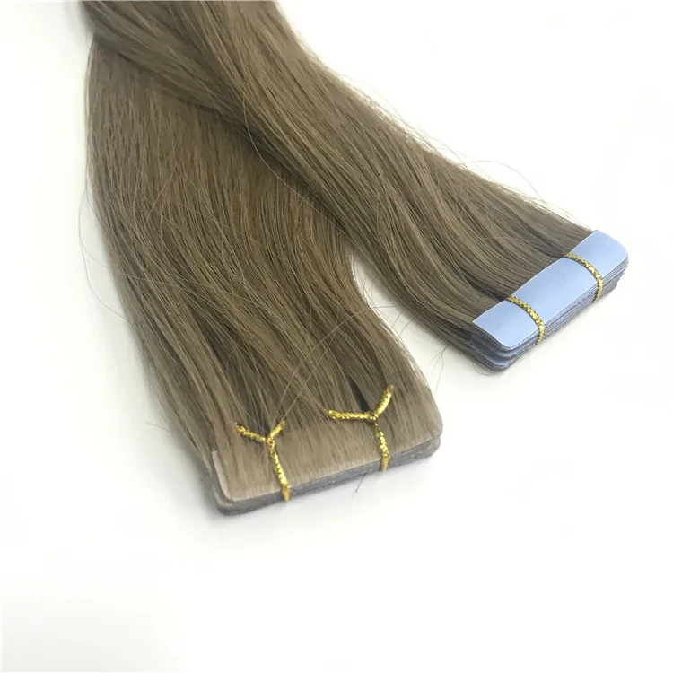

Injected Tape In Extensions Seamless Human Hair With Highlights Silky Straight Ombre Invisible Tape kin Weft Adhesive Glue Tape