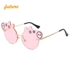 6536 Top selling 2019 girls boys kids uv400 eyewear customize cartoon sun glasses for children