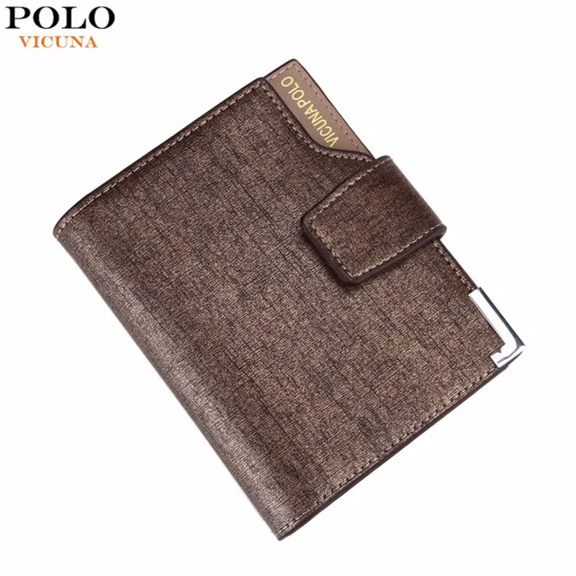 Logotipo personalizado moda 3 fold pu carteira