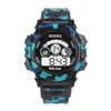 HONHX Children's sports waterproof silicone digital electronic led watch