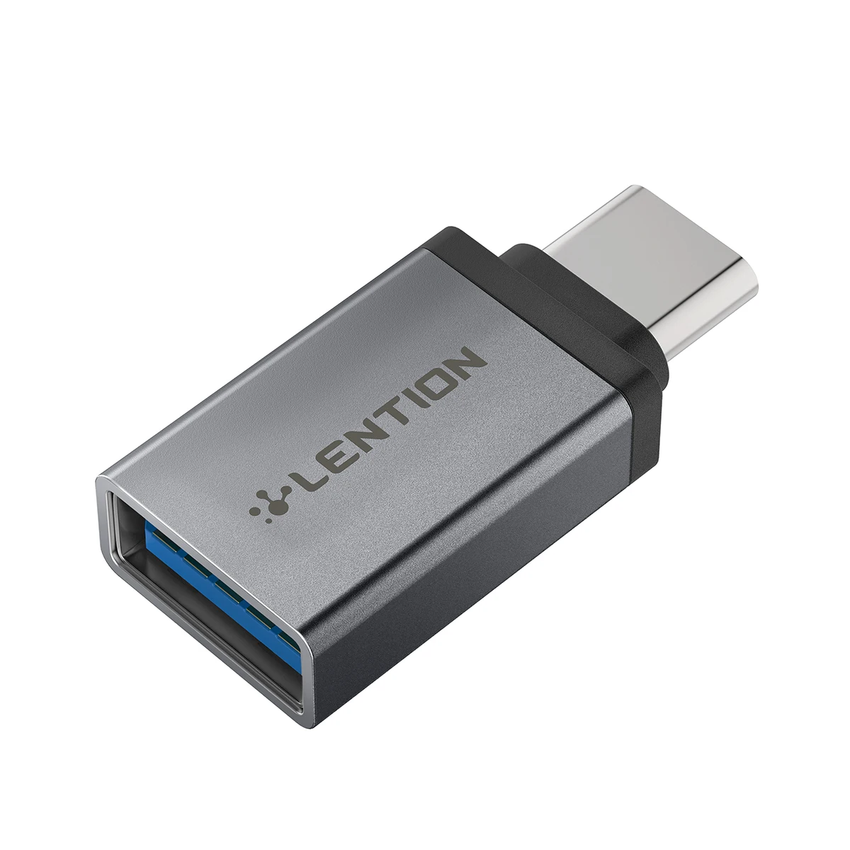 

LENTION USB-C to USB 3.0 Adapter, Convert Type-C Input to Type-A Output,Dark Gray, N/a