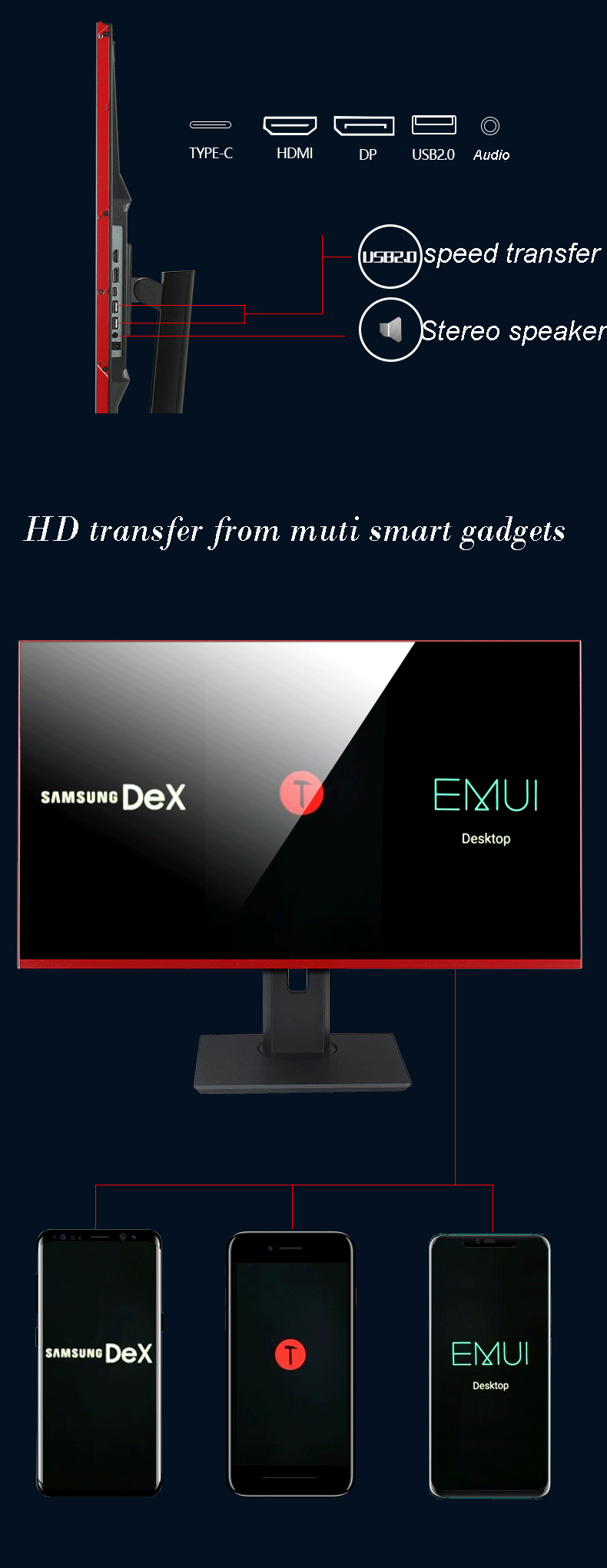 Rgb 4k Hdr Monitor Rotatable Stand Ips 27 Inch 4k Display Gaming With