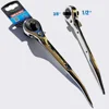 3/8-Inch And 1/2-Inch Dual Drive High Torque Ratchet Wrench Handle With Two Different Size Heads