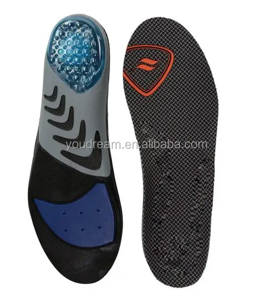 

Breathable Odor-Free Unique Massage System Gel Impact Buffer Sports Enhancement Massaging-PU Support Sports Insoles, Customized