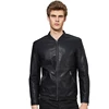 2019 High quality zipper cuff men's pu jackets motorcycle leather jacket
