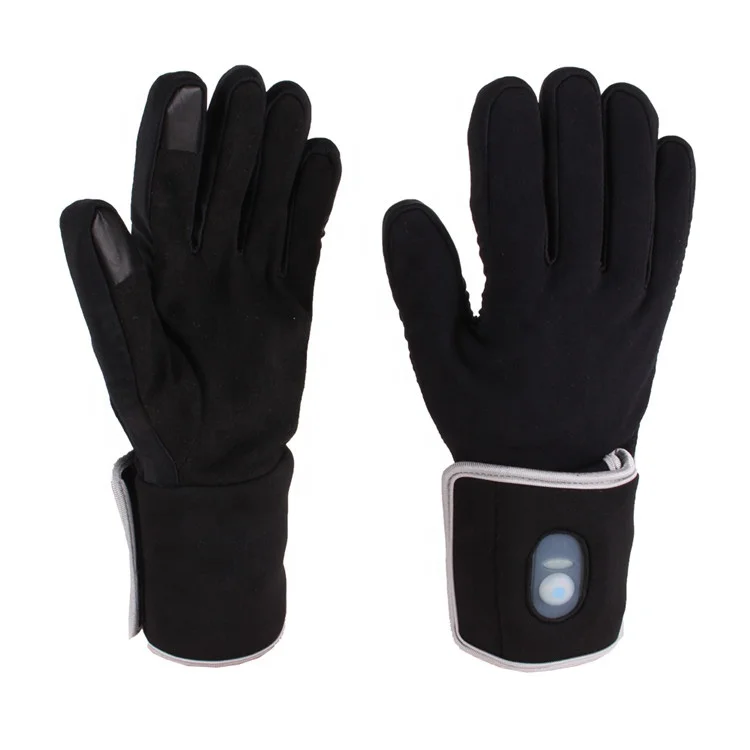 

Direct factory manufacture rechargeable battery heated gloves, Black