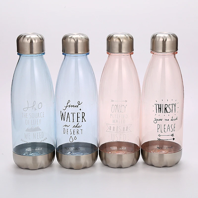 

KA018 Cola shape customized logo plastic water bottle