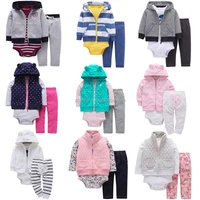 

infants & toddlers age group and long sleeve style newborn baby cotton clothes matching with rompers and pants