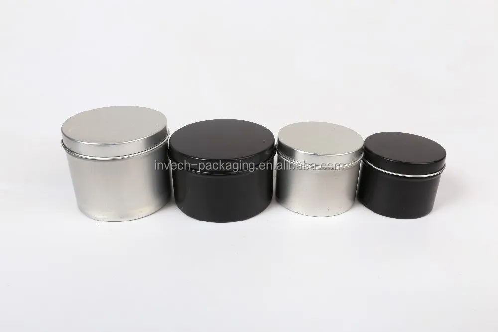 Matte Black Aluminum Jar 200gram/6oz. Black Candle Aluminum Tin Buy