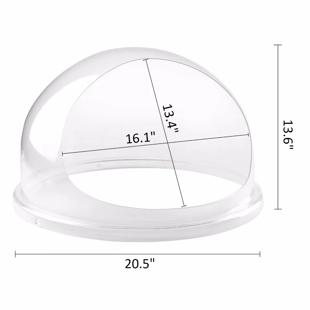 Clear Cotton Candy Fairy Floss Machine Bubble Cover For 20.5/" Diameter Bowl